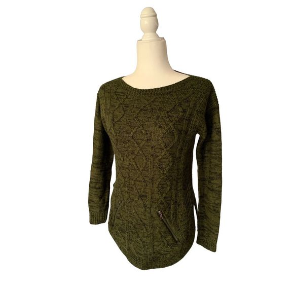 It's Our Time Lace Up Knit Sweater Womens Size XS - Picture 5 of 7